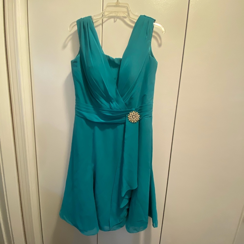 Flowy Teal Event / Bridemaid / Party Dress